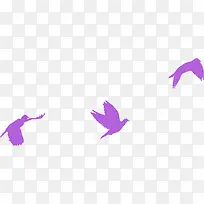 紫色飞翔和平鸽图片