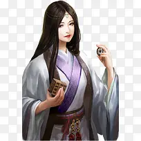 古风玄幻淡雅少女