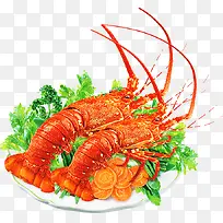 虾，龙虾，淘宝素材，食品，海鲜