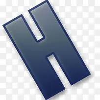 英文字母H图标