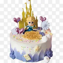 唯美可爱公主生日蛋糕