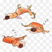 手绘小狗
