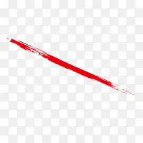 矢量水墨分割线红色枯笔线条