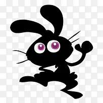 小黑兔跳起图标