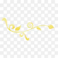 黄色花纹分割线