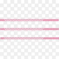 粉色线条分割线矢量