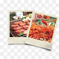 两个烤肉照片