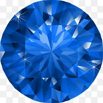 水晶蓝色钻石
