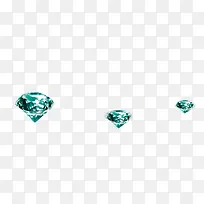 蓝色钻石装饰
