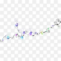 海报夏日花朵树藤效果