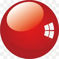 圆形红色按钮