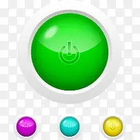 矢量绿色按钮