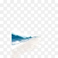 沙滩海边海浪蓝色大海