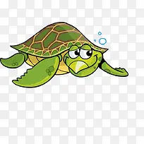 卡通乌龟绿色海龟