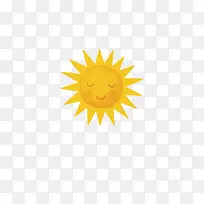 简约小清新可爱手绘太阳