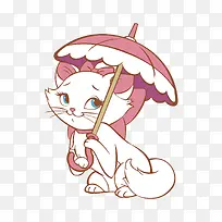 打伞猫咪