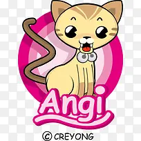 卡通猫咪图案