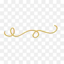 绳子黄色绳子绳结装饰
