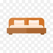 沙发扁平化矢量图