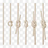 多条绳子绳结png素材