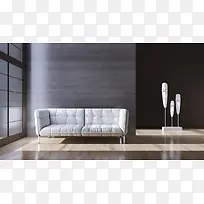 白色沙发高雅风格
