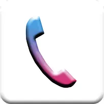 图标 立体感 电话 logo