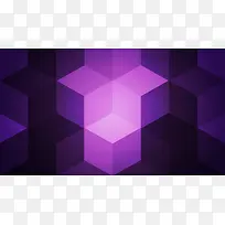 紫色正方形拼接海报背景几何