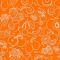 橙色水果背景