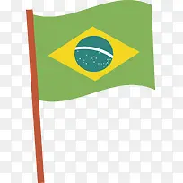 绿色巴西国旗