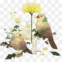 妖精和鸟