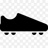 美国足球的黑鞋图标