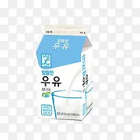 白蓝色包装韩式酸奶