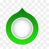 绿色圆环立体