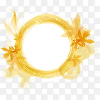 黄色圆环装饰图