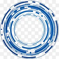 免抠装饰科技圆
