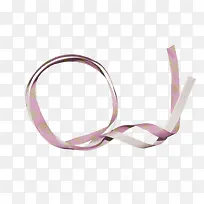 圆环粉色彩带
