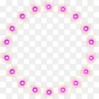 紫色圆环亮光设计