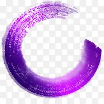 紫色墨迹圆环