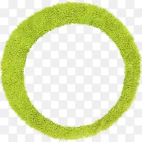 绿色草环