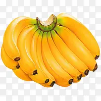 夏日黄色水果香蕉