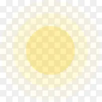 黄色圆环光效图片