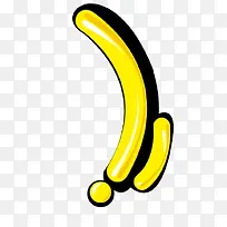黄色香蕉装饰