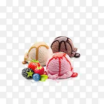 彩色冰激凌美味甜点