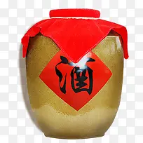 黄色酒坛子
