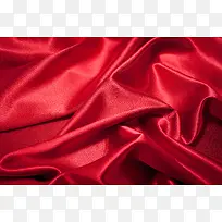 红色绸缎丝绸布料