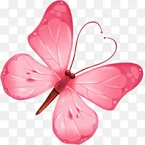粉色卡通蝴蝶