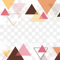 彩色三角形装饰背景