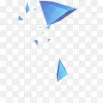 蓝色亮光三角形设计