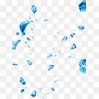 蓝色晶石漂浮晶石装饰