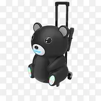 黑色设计感可爱行李箱